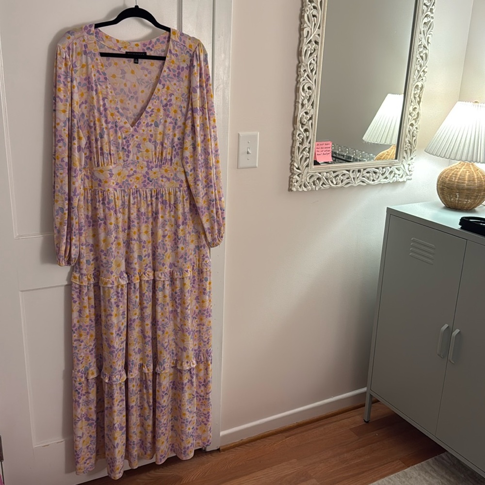 Eloquii Maxi Dress in Floral Print